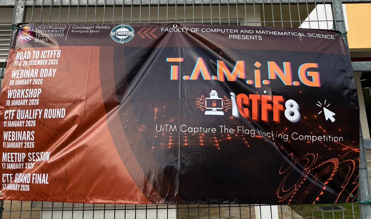 TAMiNG iCTFF8 Competition Banner - UiTM CTF